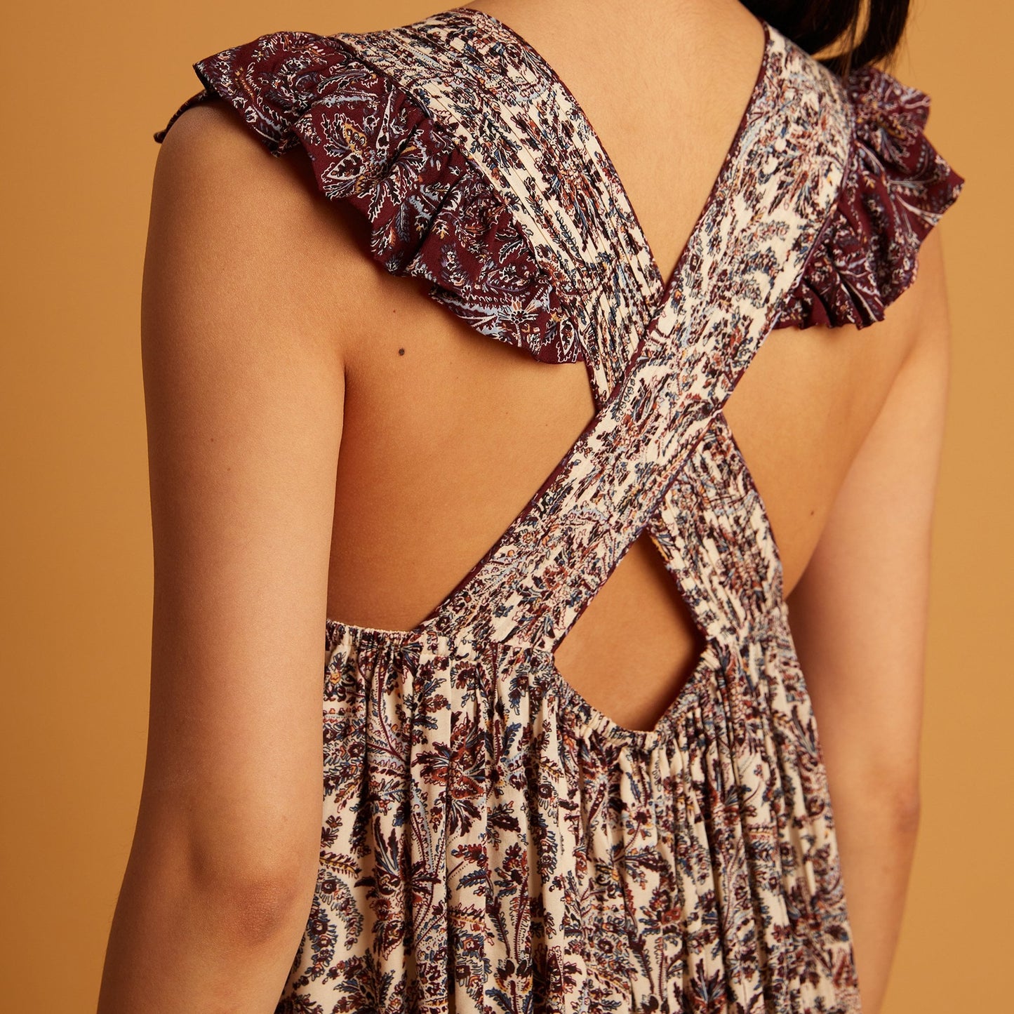 - Eddy Printed Dress - Sable