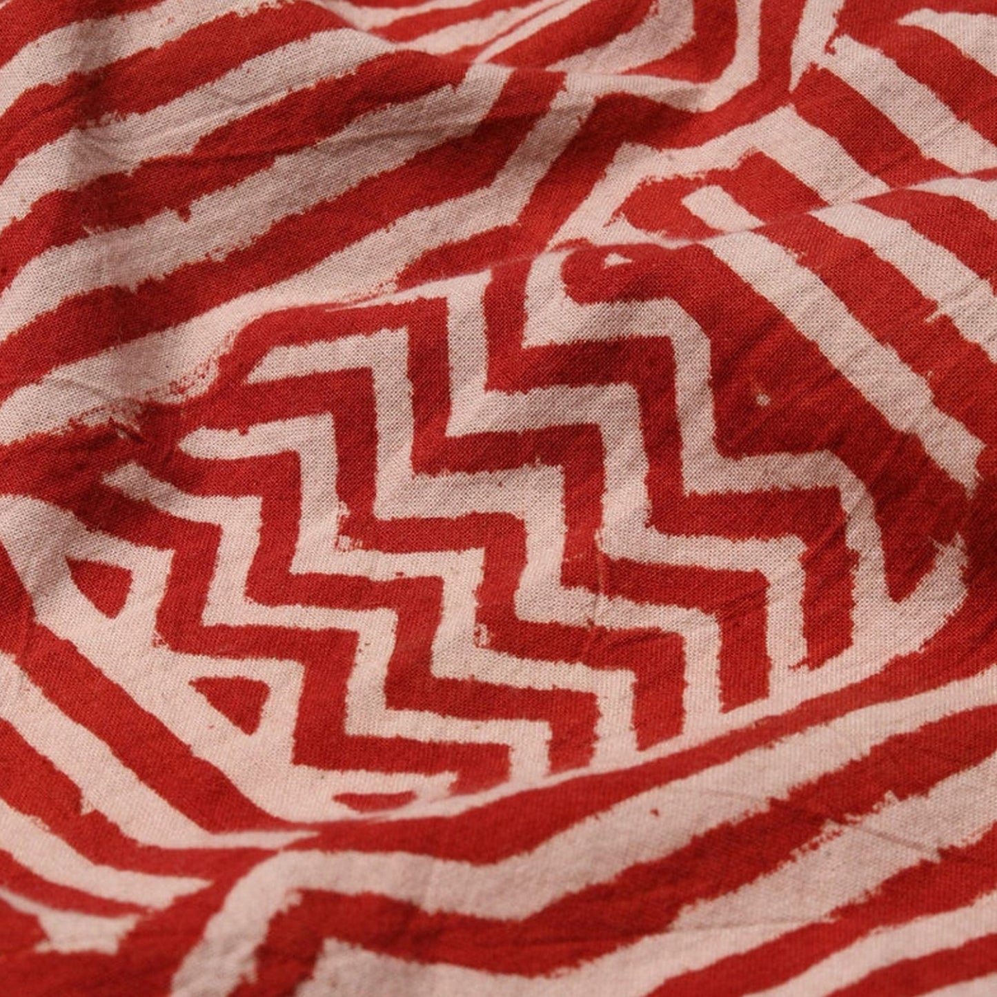 - Red Paneled Handblock - Red