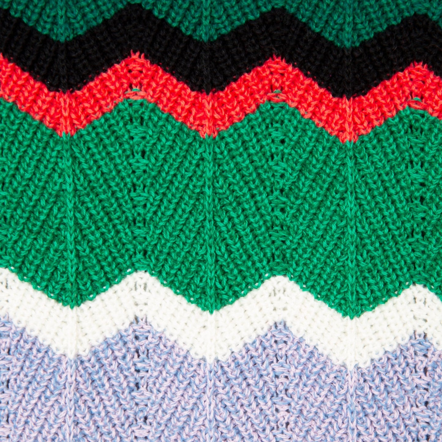 - Zig-Zag Stripe Knitted Sweater - Multi