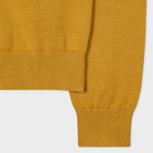 - Zebra Badge Pullover - Ochre Yellow