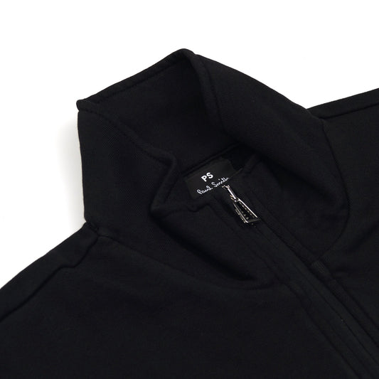 - Zebra Emblem Popover Sweater - Black