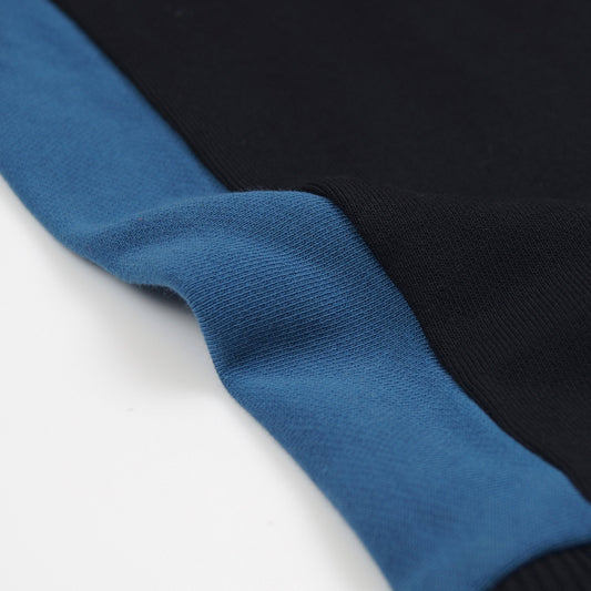 - Zebra Emblem Popover Sweater - Black