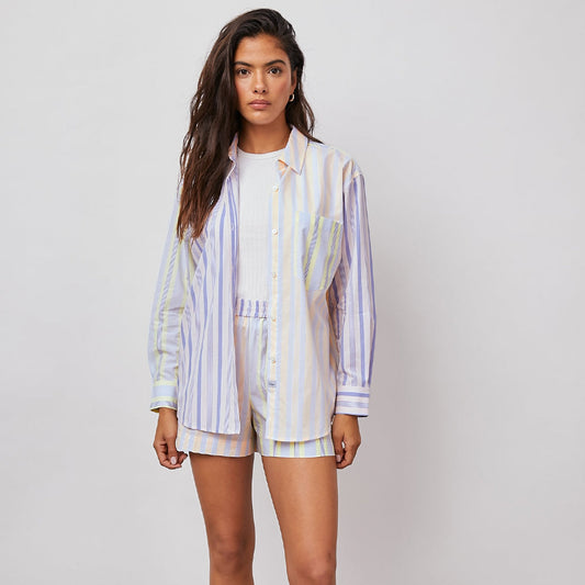 - Arlo Shirt - Citrus Mixed Stripe