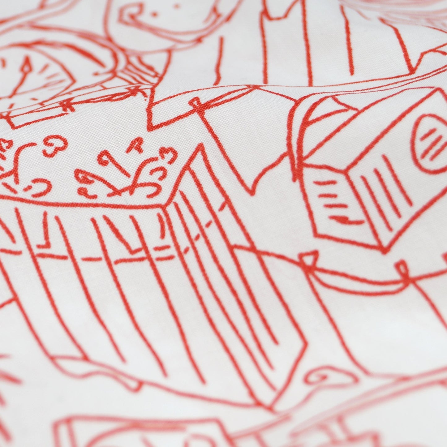 - Tailored Fit Printed Shirt - Red