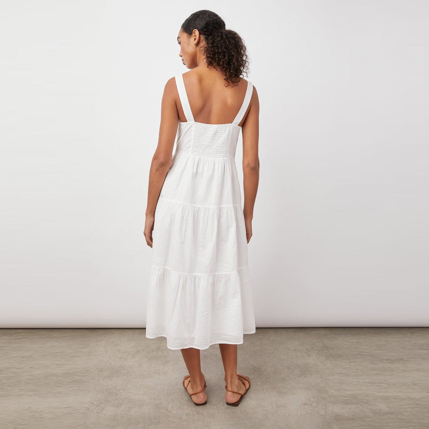 Violet Dress - White