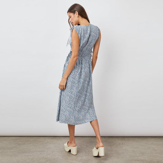 - Constantine Dress - Blue Mini Garden