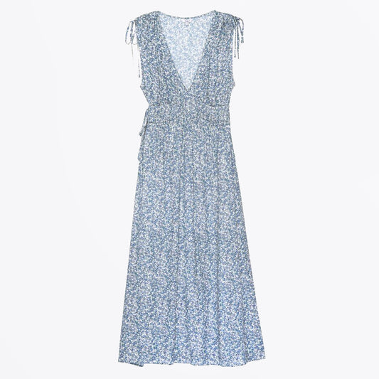 - Constantine Dress - Blue Mini Garden
