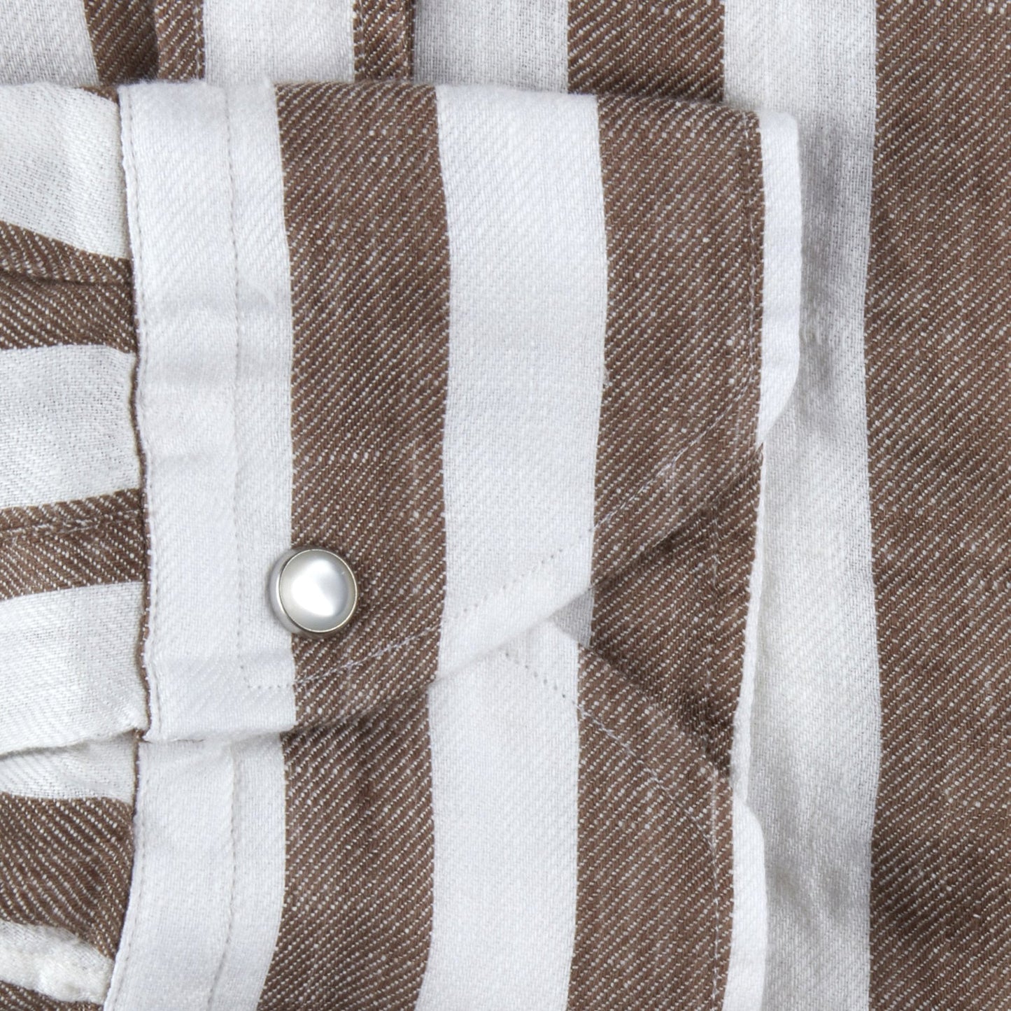 - 272 Fitted Body/92 Striped Linen - Cream/Brown