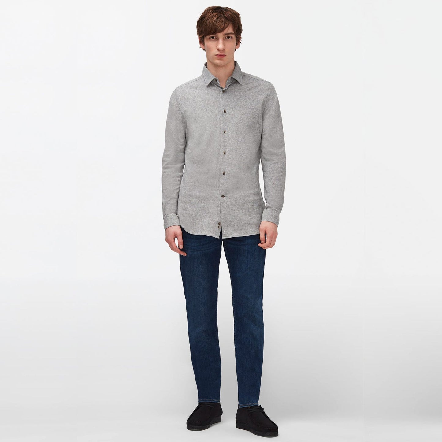 - Slimmy Tapered Luxe Perf Plus - Mid Blue