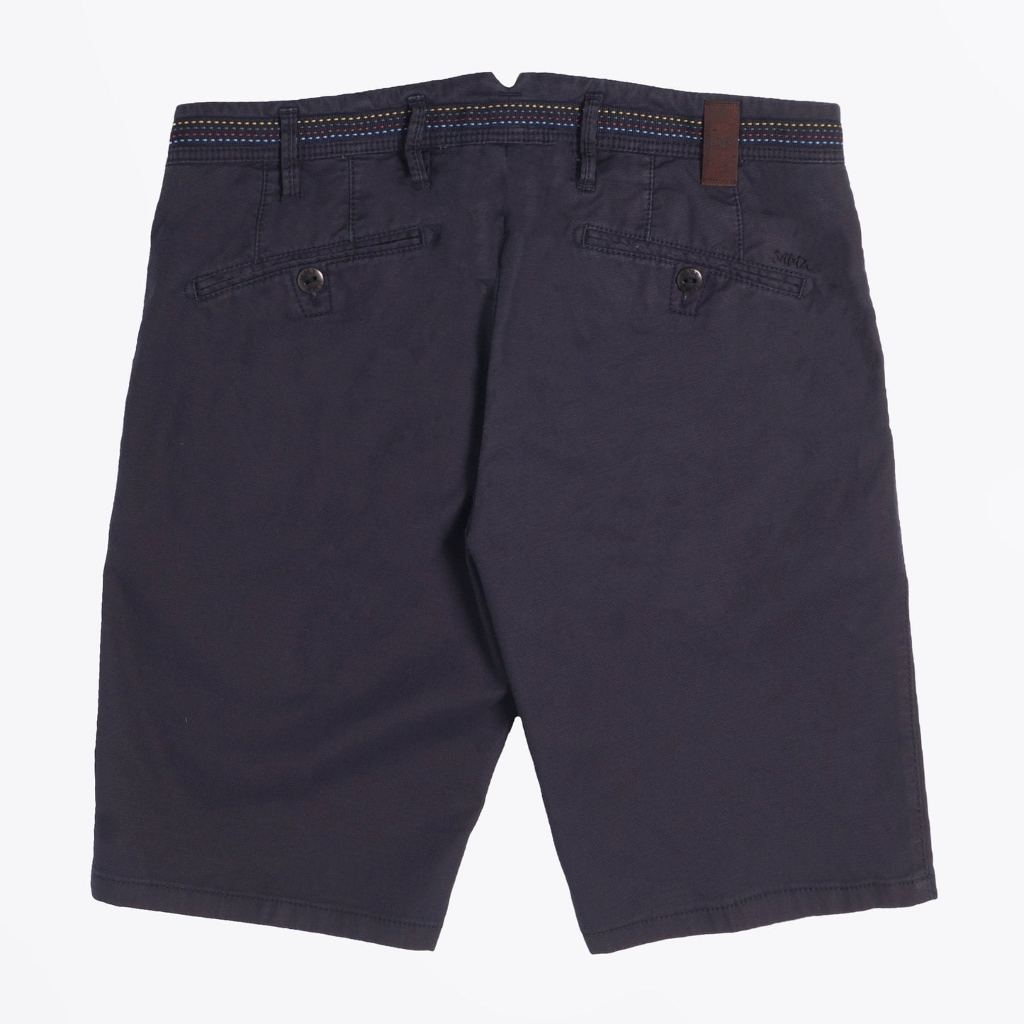 - B-Tigris - Slim Textured Shorts - Navy