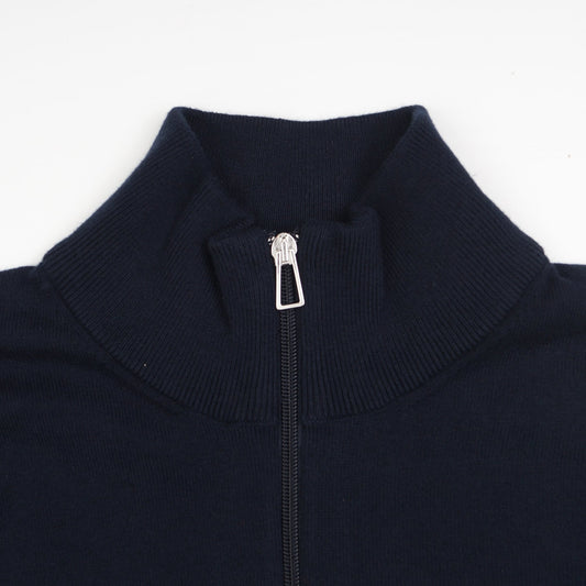 - Zebra Half-Zip Pullover - Dark Navy