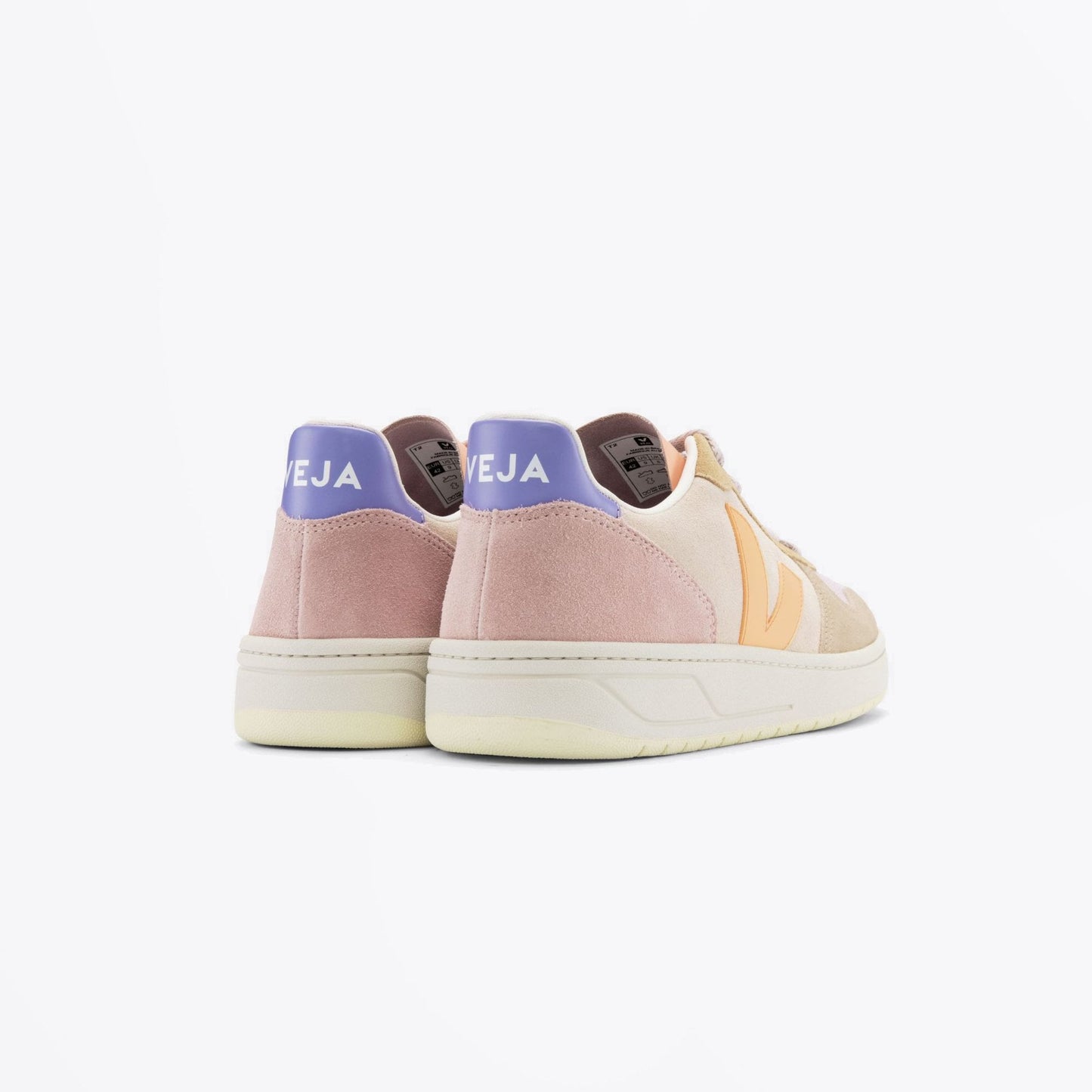 - V-10 Suede Sneakers - Multico Peach