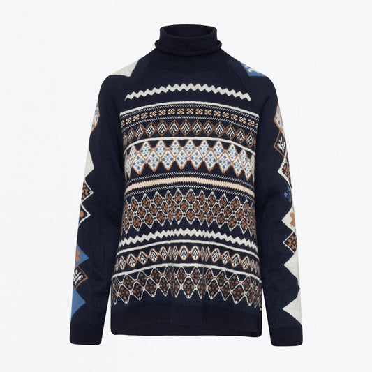 - Amuse Knitted Sweater - Navy