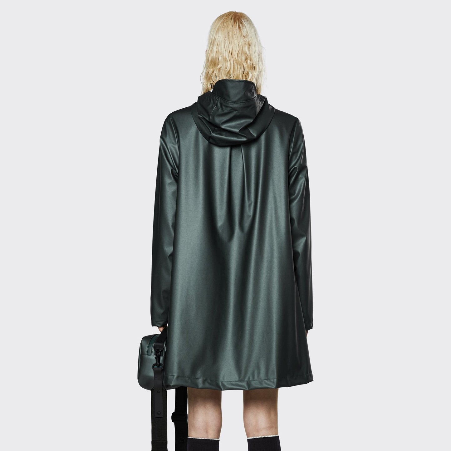 - A-Line Rain Coat - Silver Pine