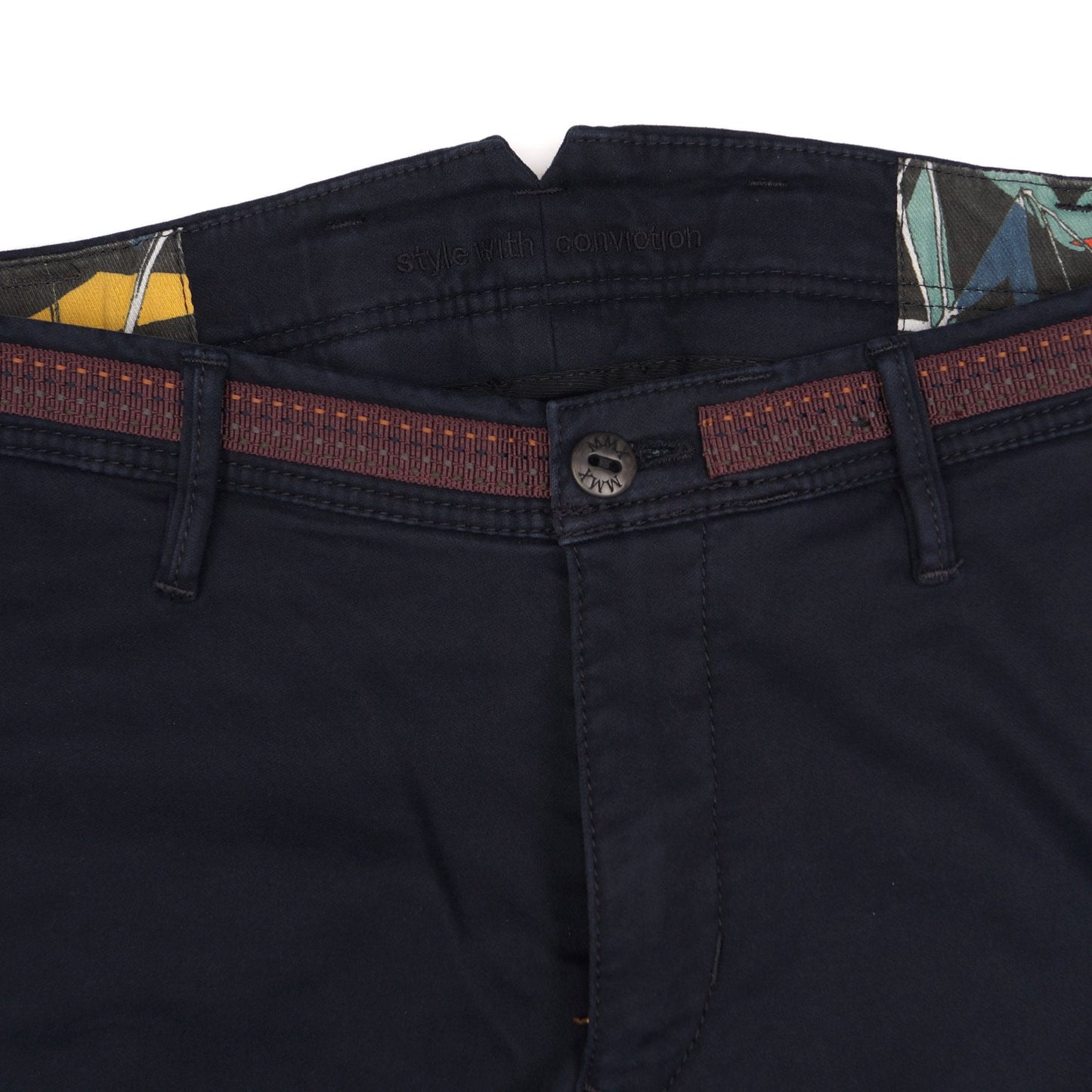 - Apus - Slim Stretch Chinos - Navy