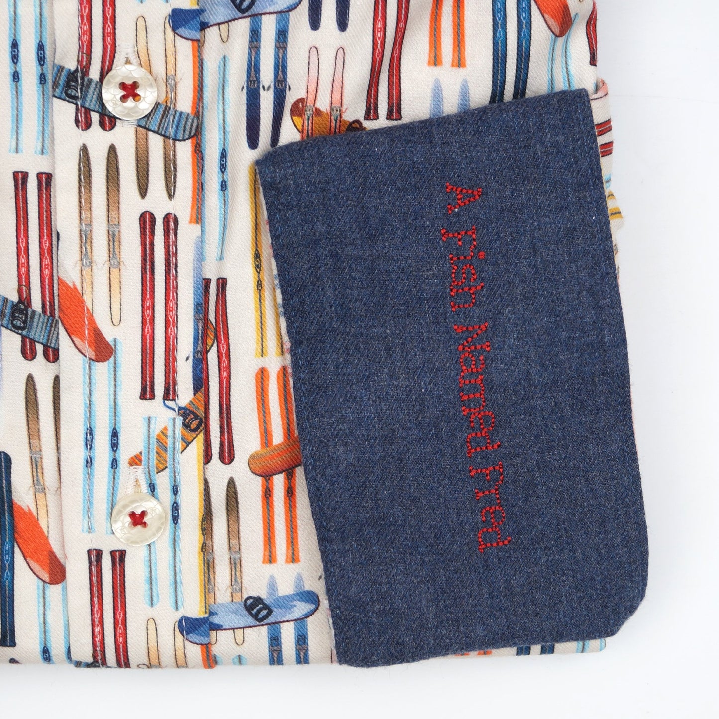 - Ski Stripe Shirt - Off-White