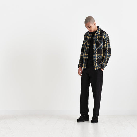 - Whiting Overshirt Beau Check - Black/Khaki