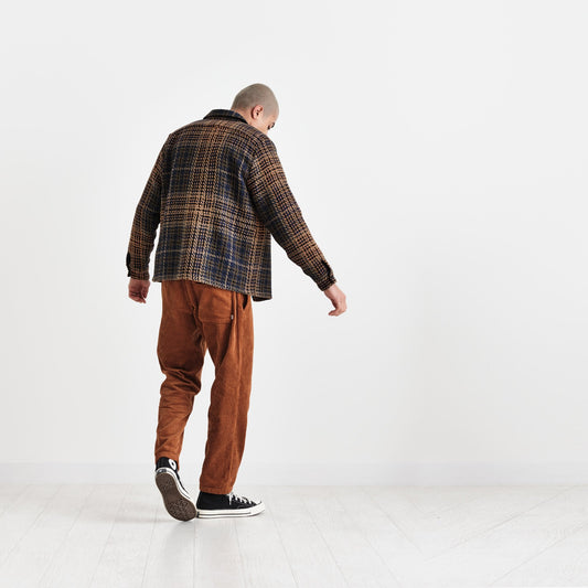 - Whiting Overshirt Heritage Check - Navy/Khaki