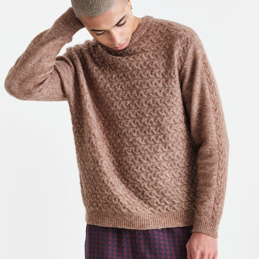 - Grove Crew Pullover York Knit - Natural