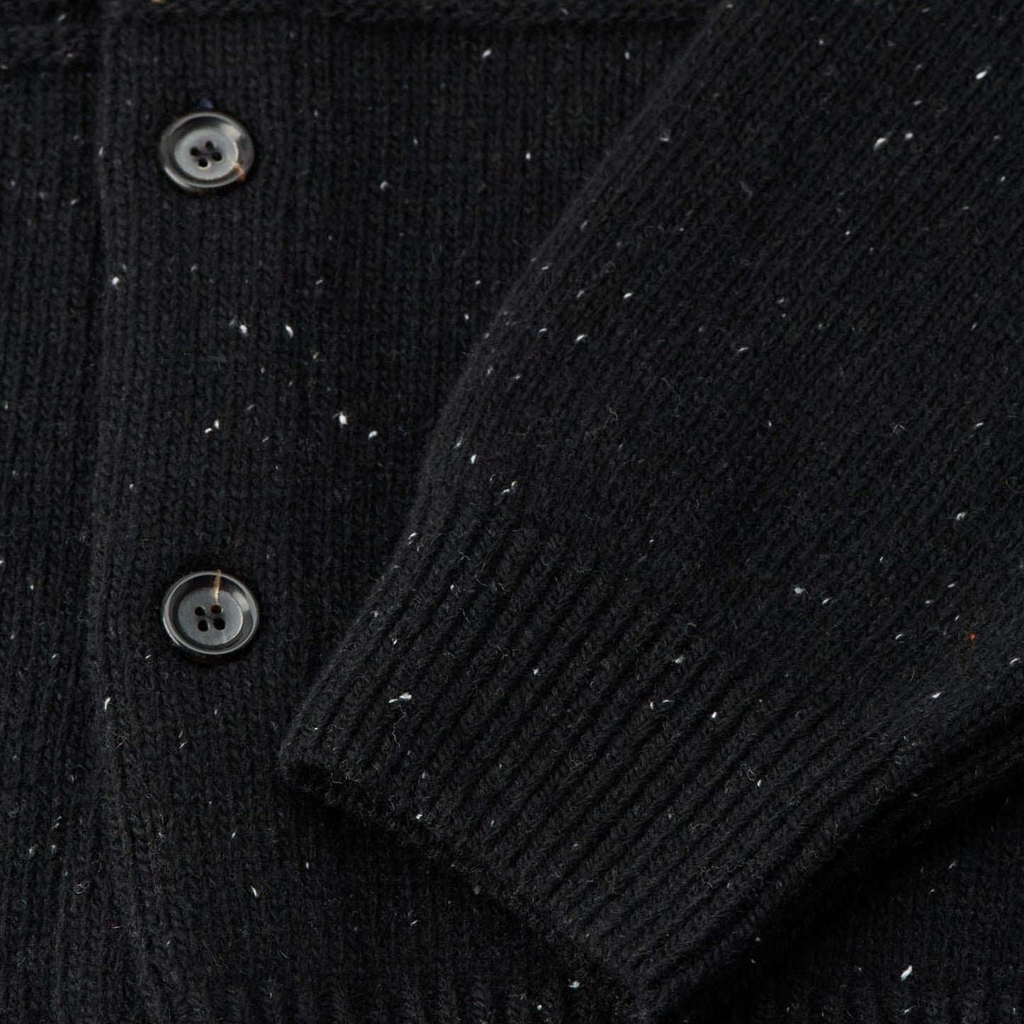 - Elswick Cradle Cardigan - Black Donegal