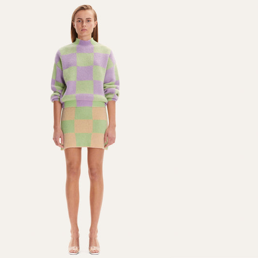 - Adonis - Alpaca Knit Jumper - Lavender Fog