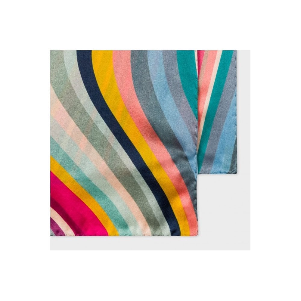 - 'Swirl' Silk Scarf - Multi