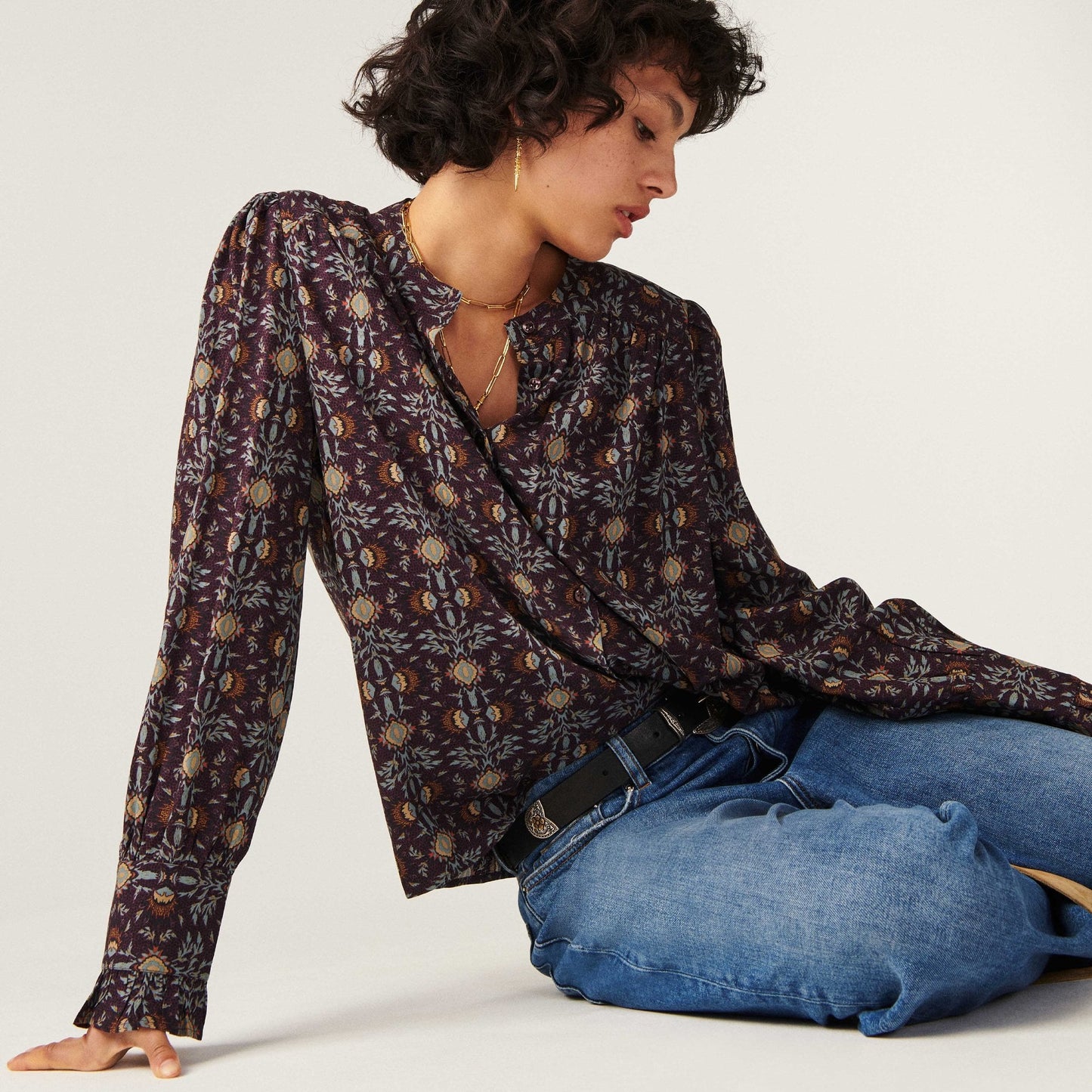 - Tadi Shirt - Burgundy