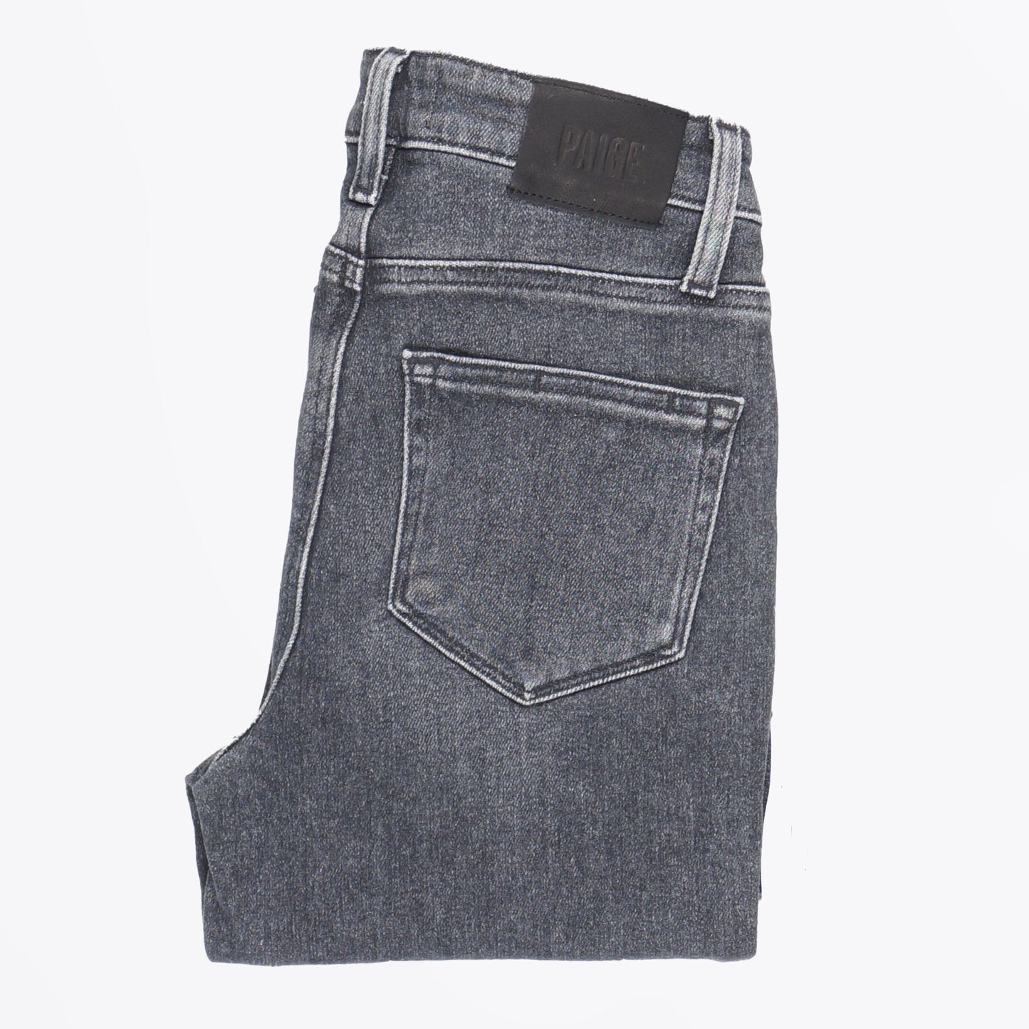 - Cindy Raw Hem Jeans - Ash Black
