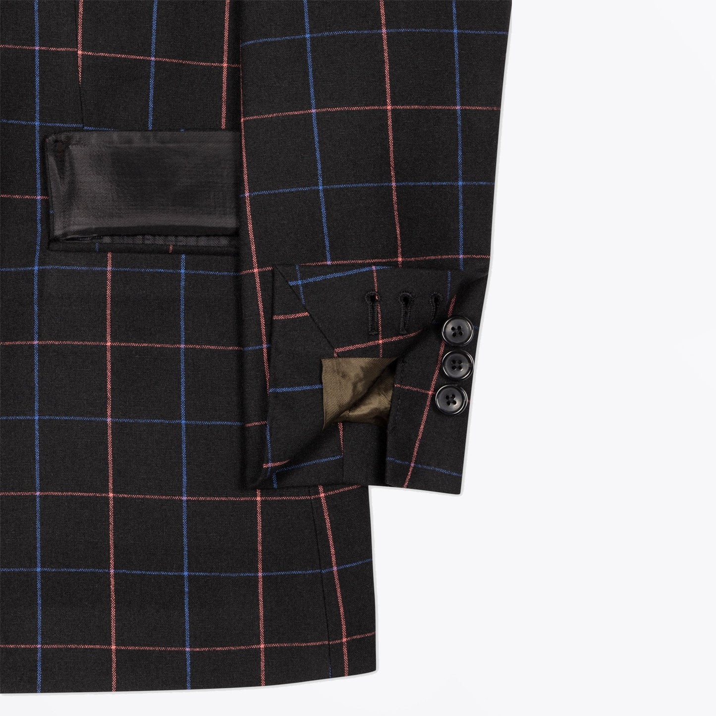 - Check Jacket - Black