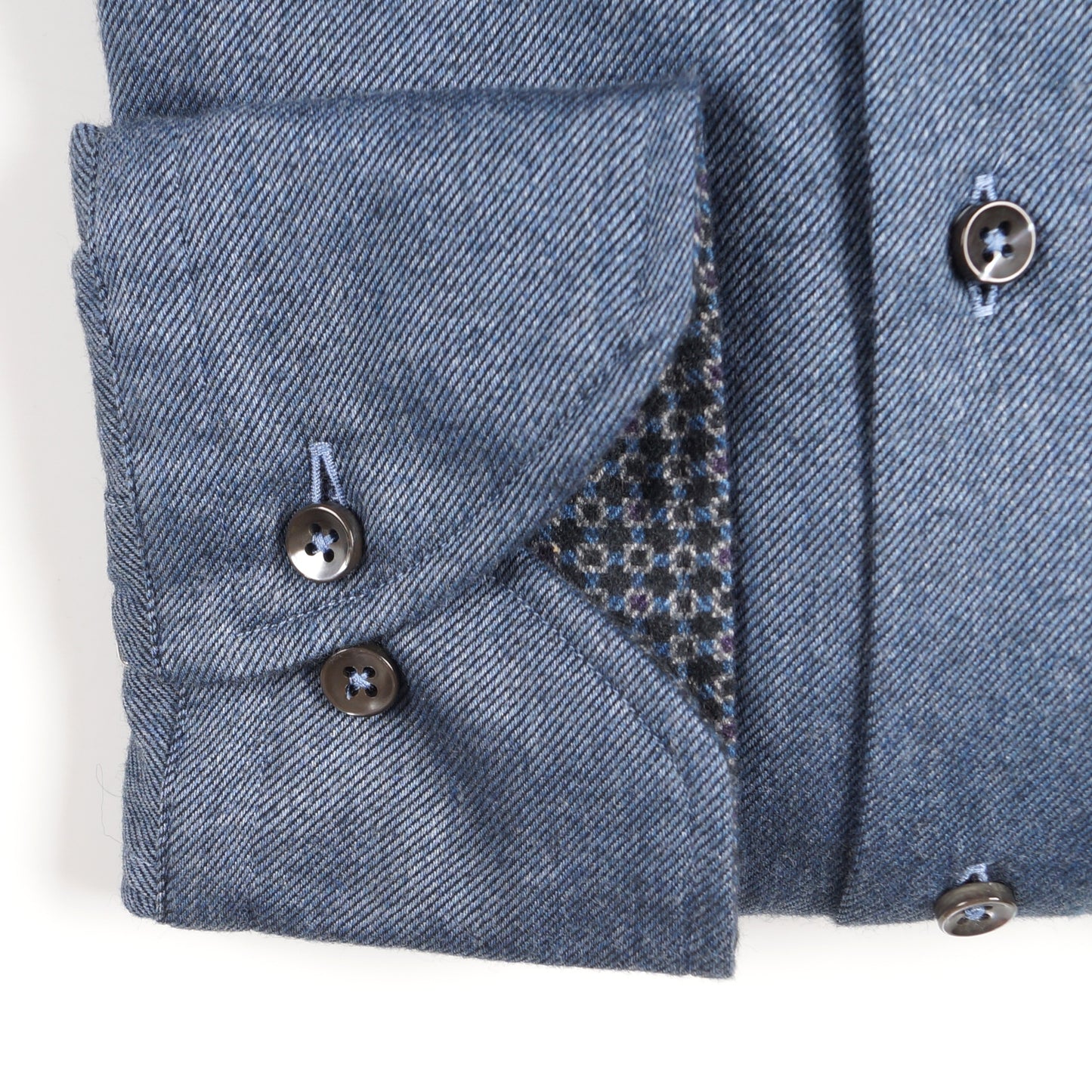 - Slimline 37 Flannel With Trim - Blue