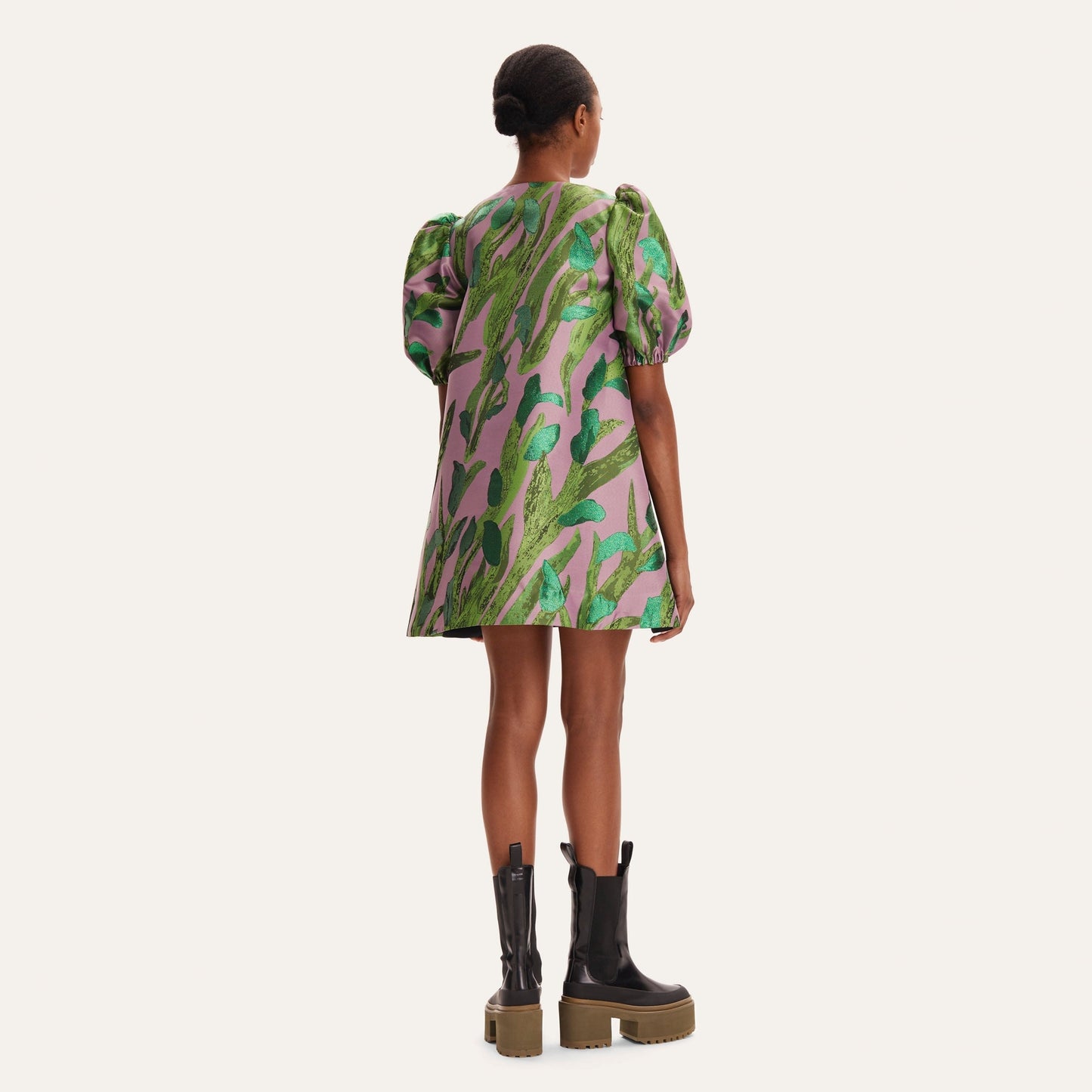 - Brethel Dress - Pink Blooming Tree