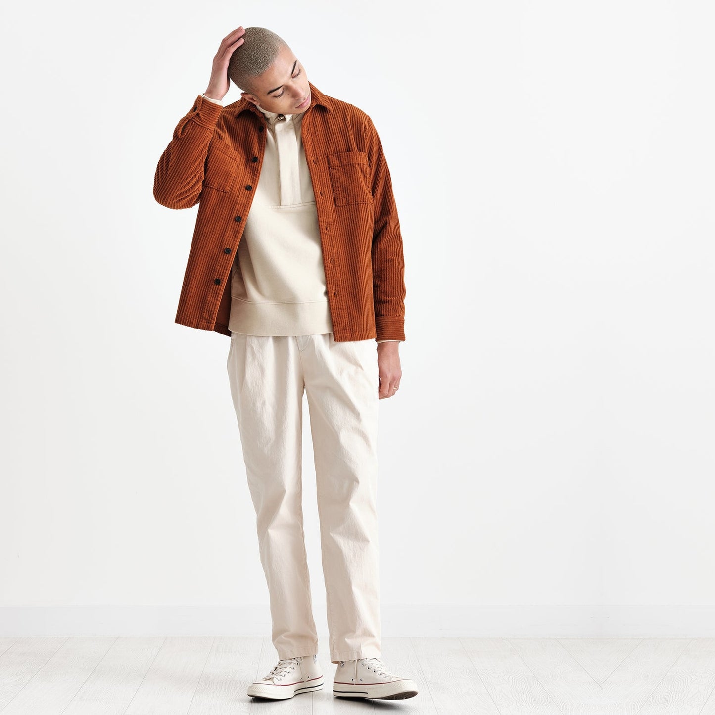 - Whiting Penn Cord Overshirt - Caramel