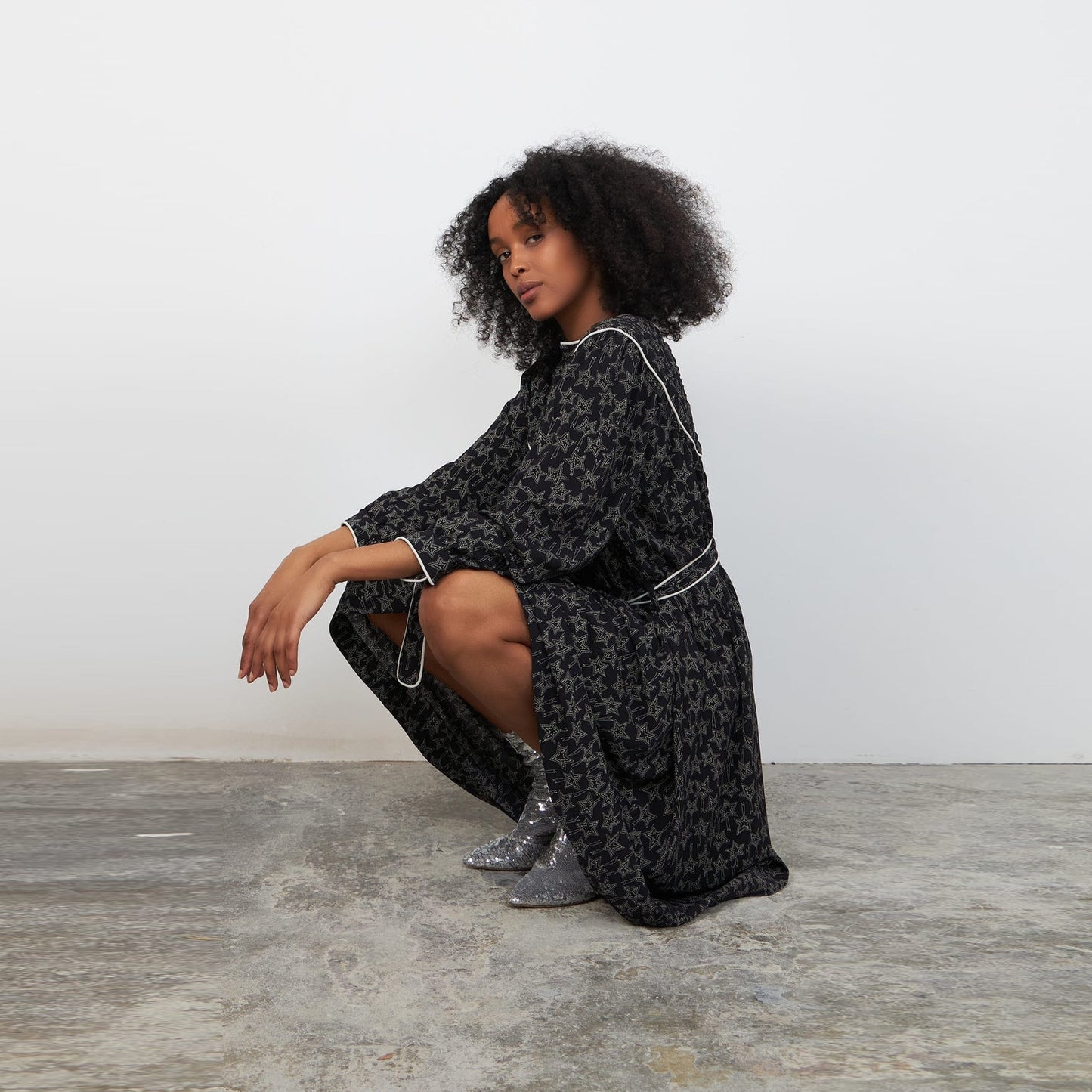 - Nichella Dress - Black Starlight