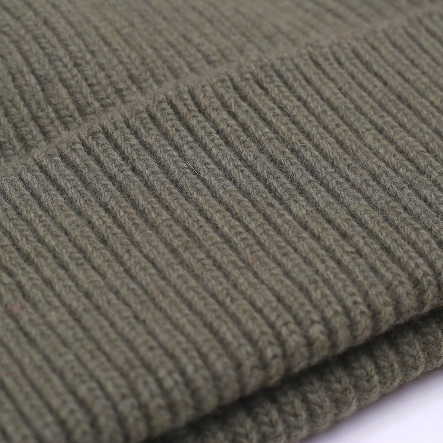 Merino Wool Beanie - Dusty Olive