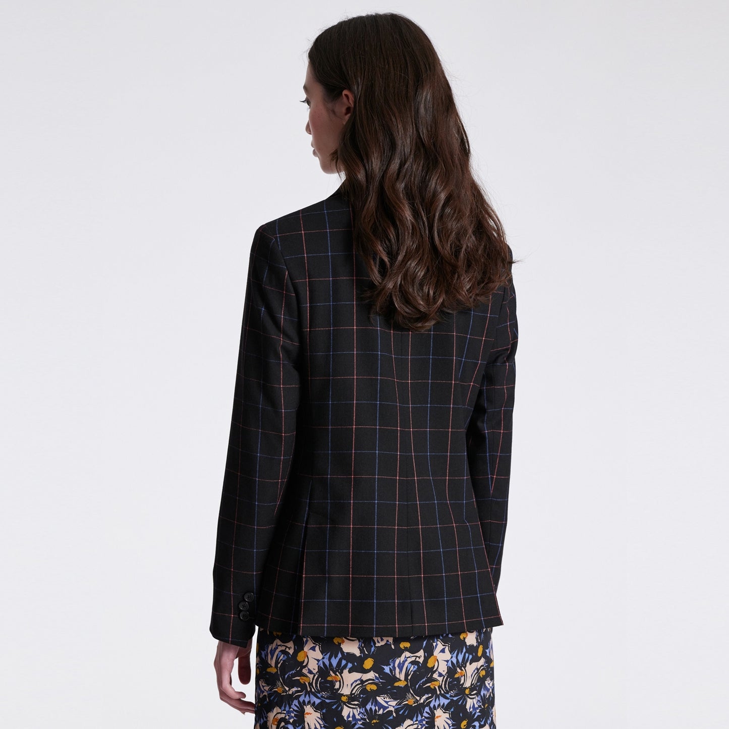 - Check Jacket - Black