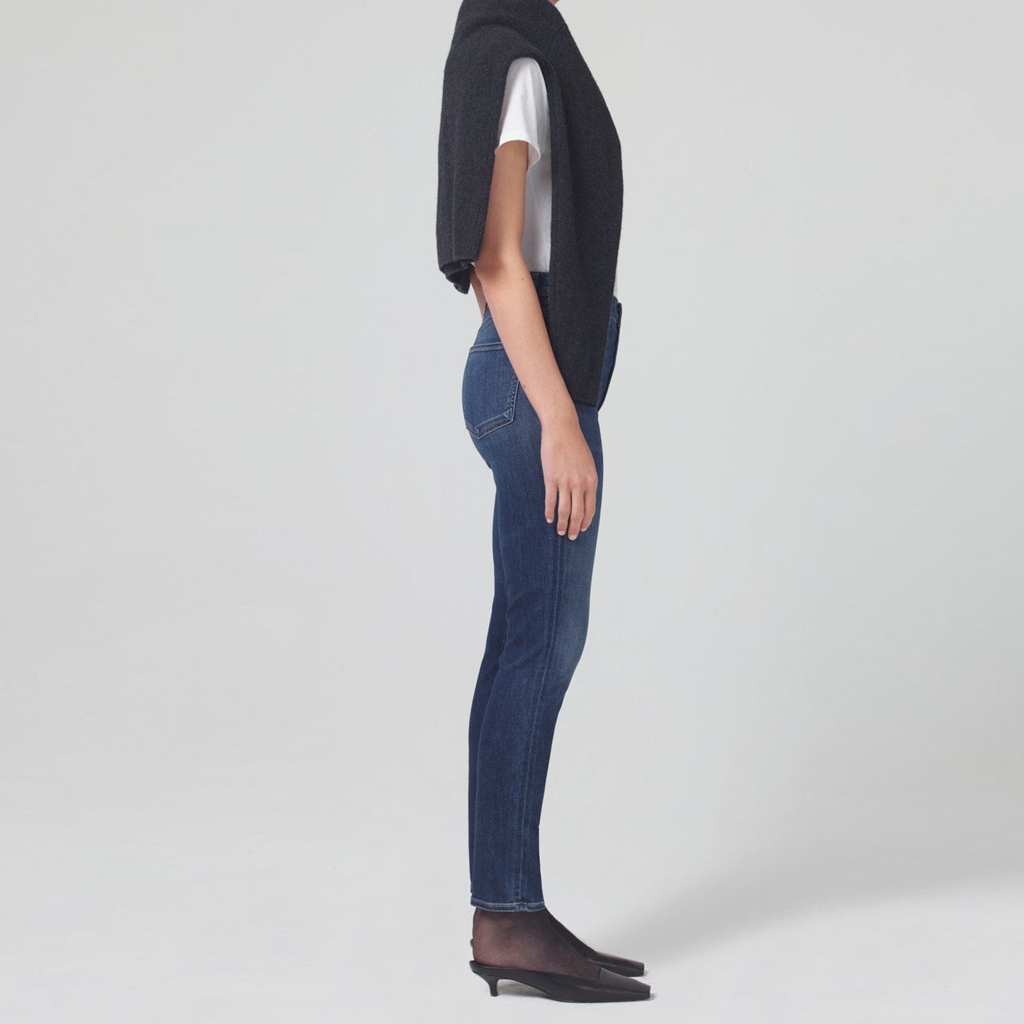 - Olivia High Rise Slim Leg Jeans- Morella