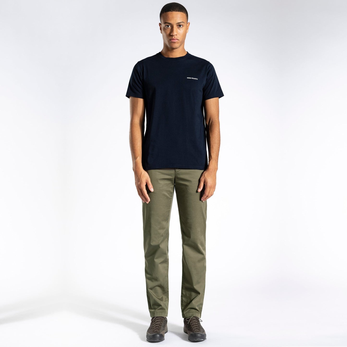 - Aros - Regular Light Stretch Trousers - Ivy Green