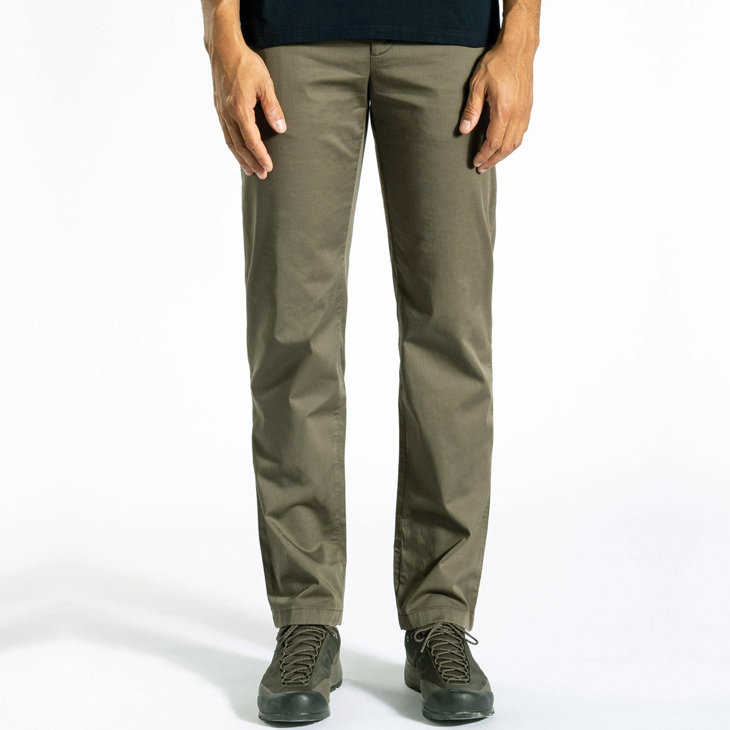 - Aros - Regular Light Stretch Trousers - Ivy Green