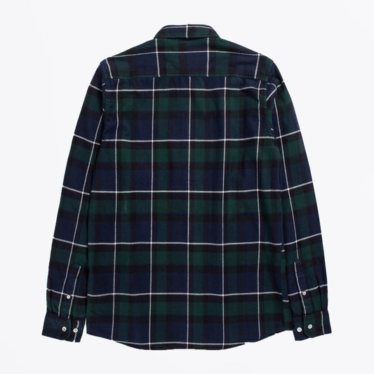 - Anton - Brushed Flannel Check - Black Check