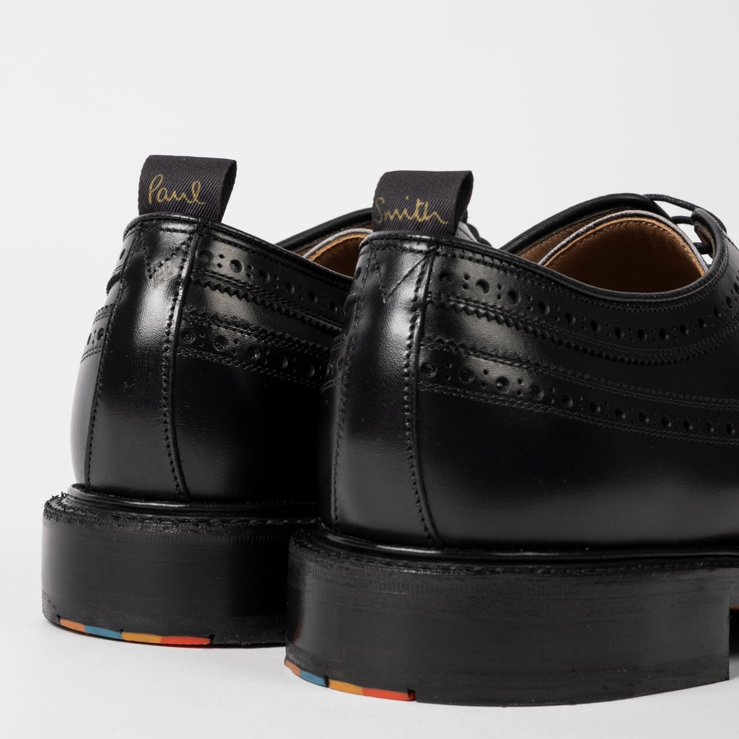 - Edwin - Designer Leather Brogues - Black