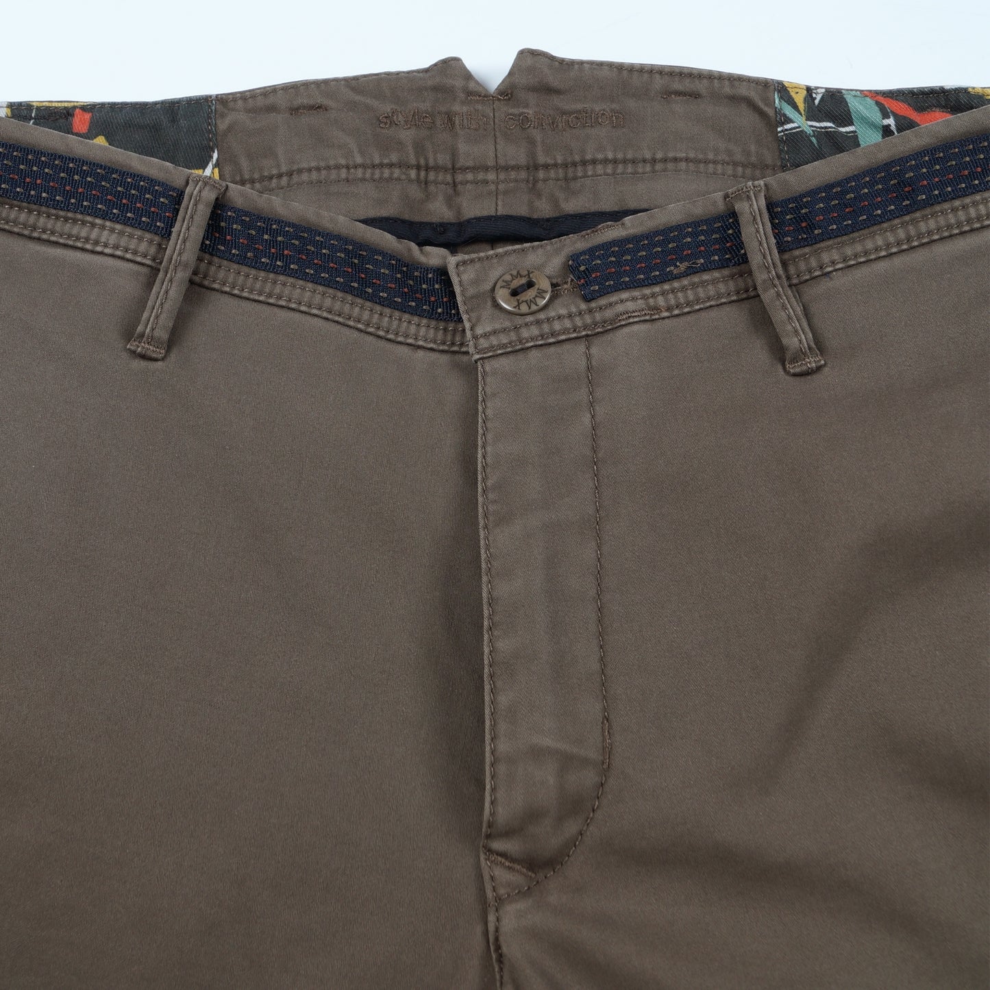 - Apus - Slim Stretch Chinos - Brown