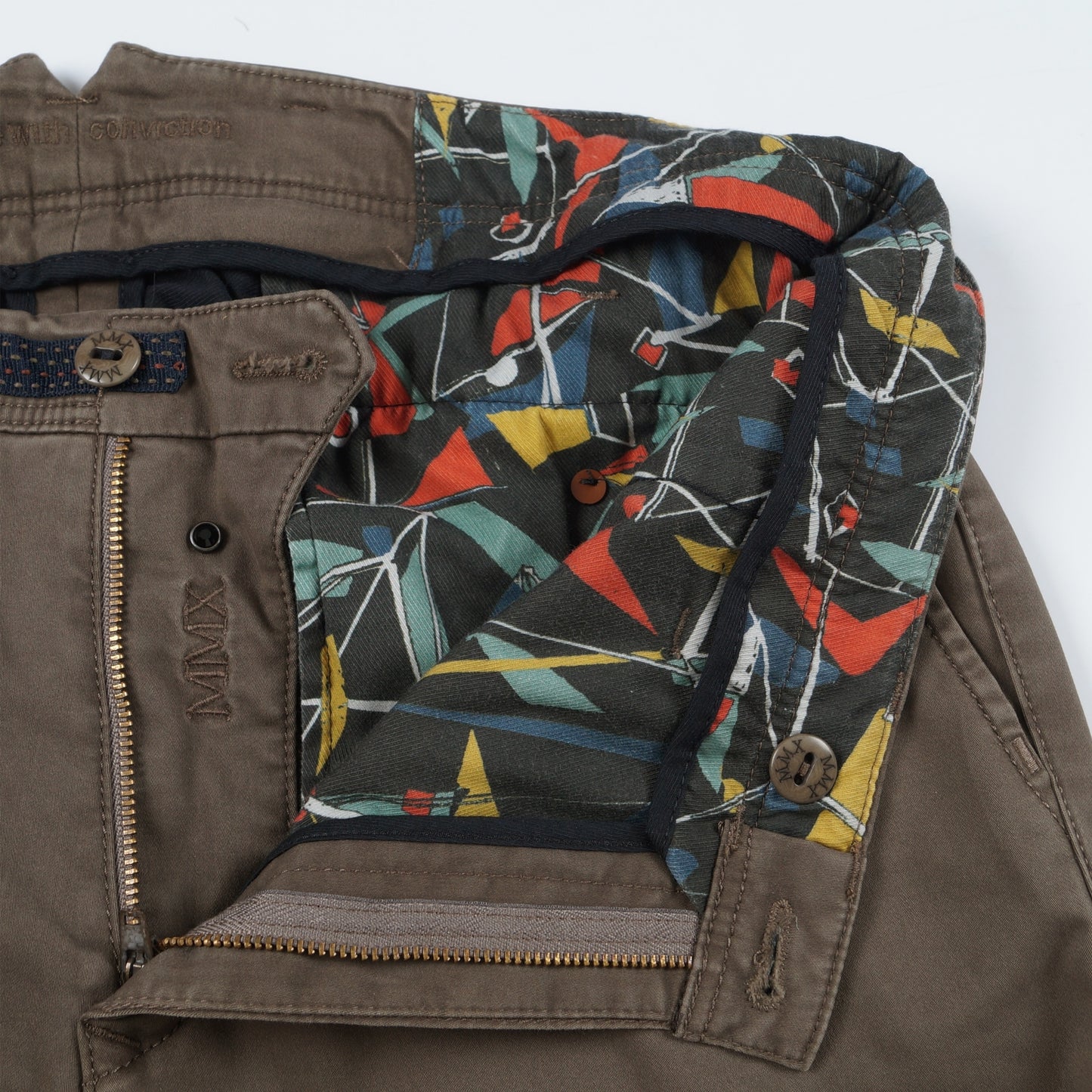 - Apus - Slim Stretch Chinos - Brown