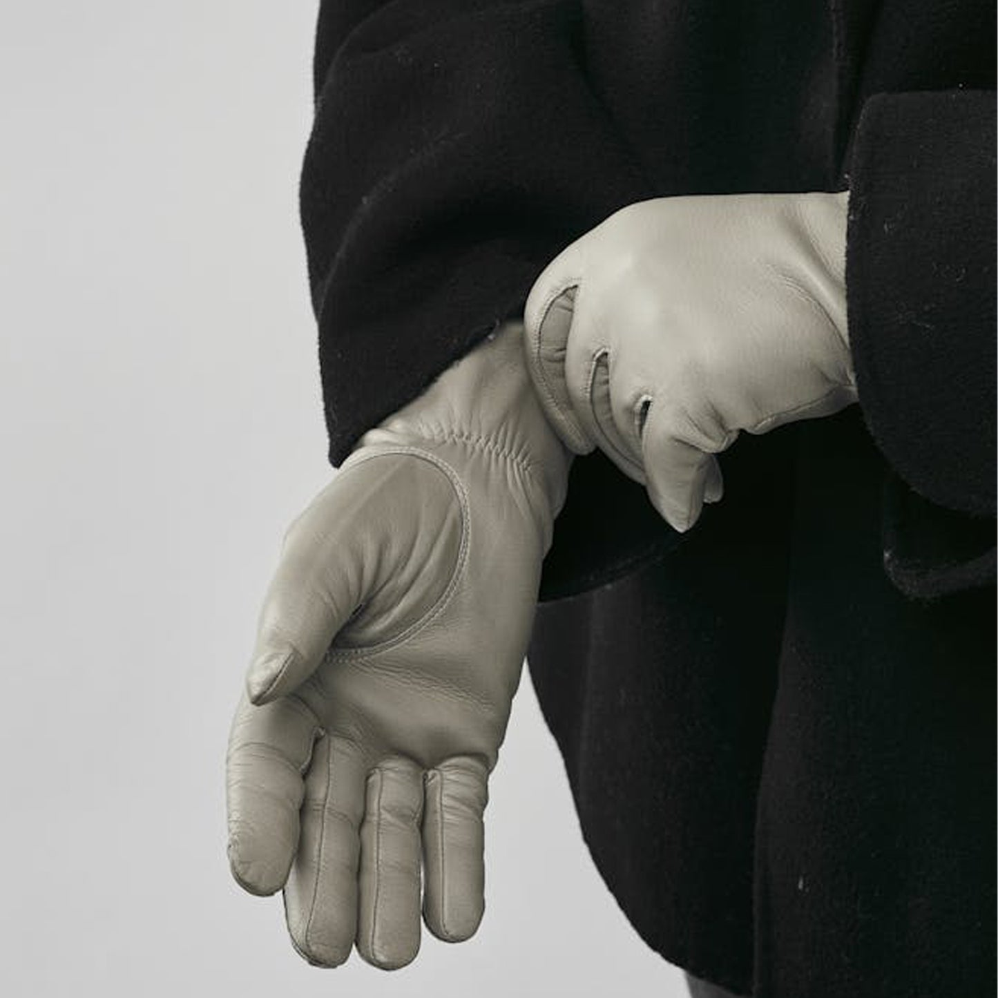 - Elisabeth - Leather Glove - Natural Grey