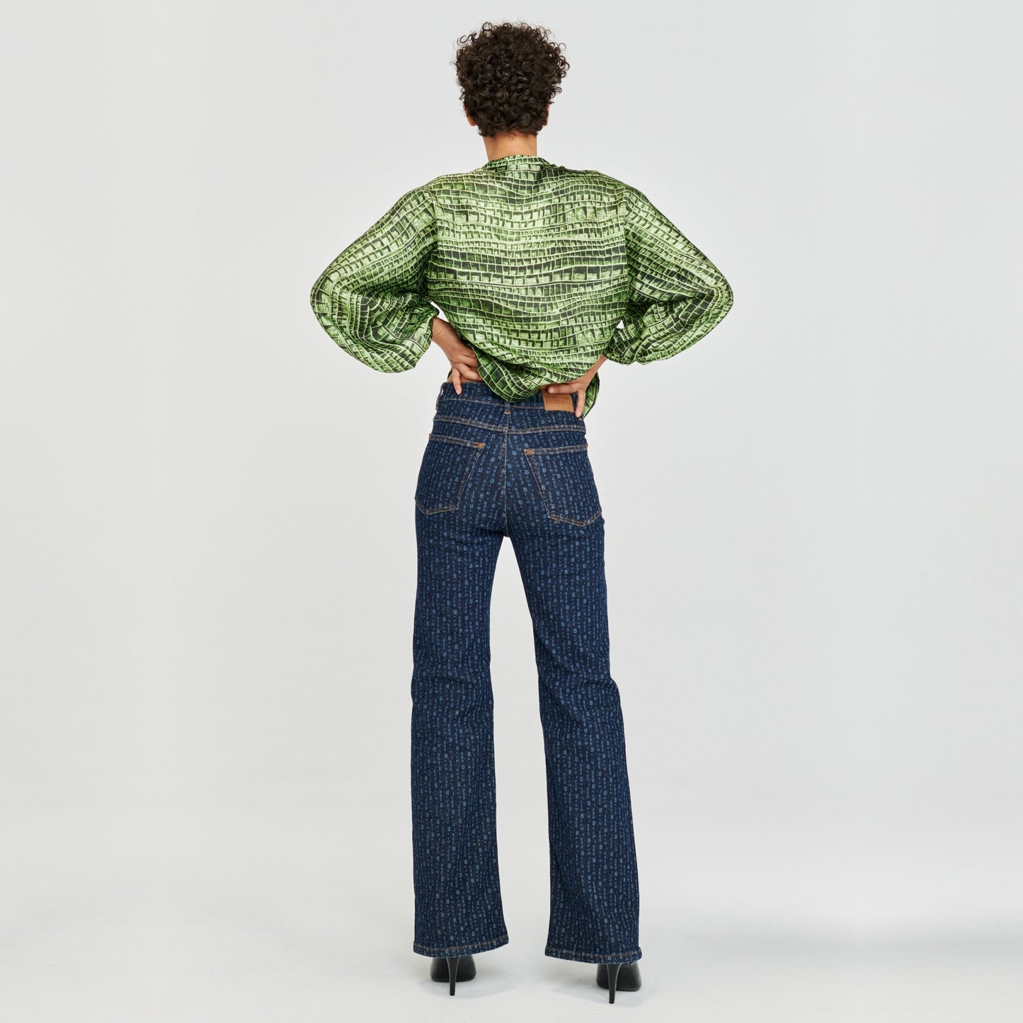 Martha Top - Green Reptile