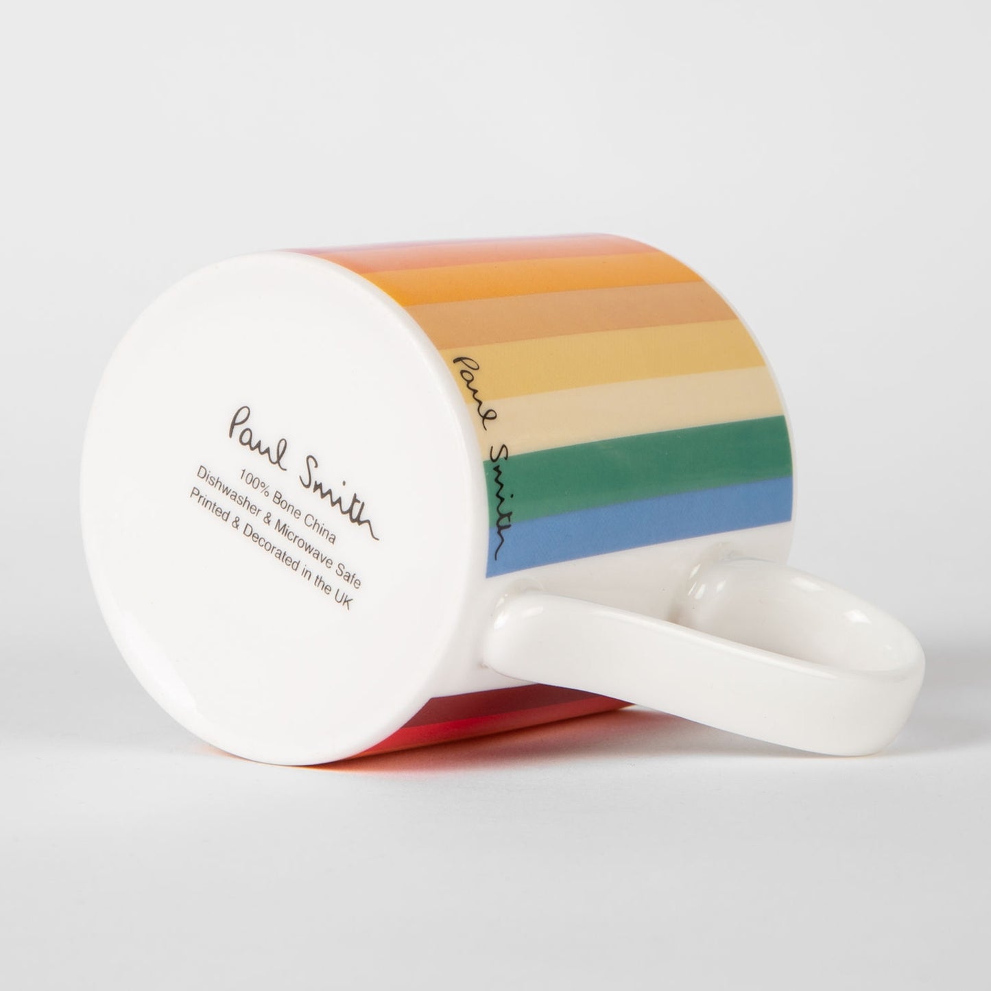 - 'Colour Block Stripe' Bone China Mug - Multi
