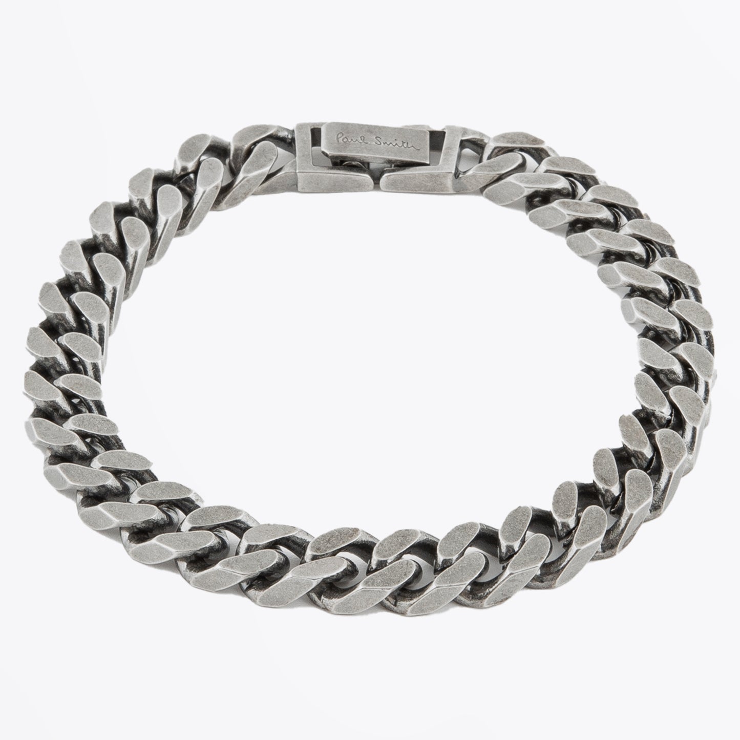 - Filed Curb Bracelet - Silver