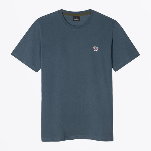 - Zebra Badge T-Shirt Regular Fit - Steel