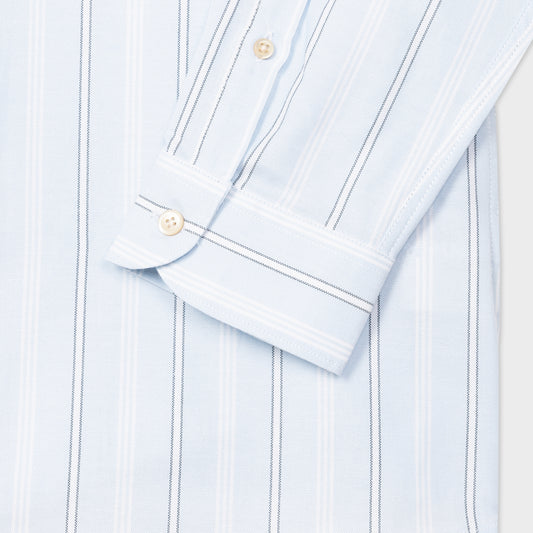 - Zebra Stripe Regular Fit Shirt - Blue