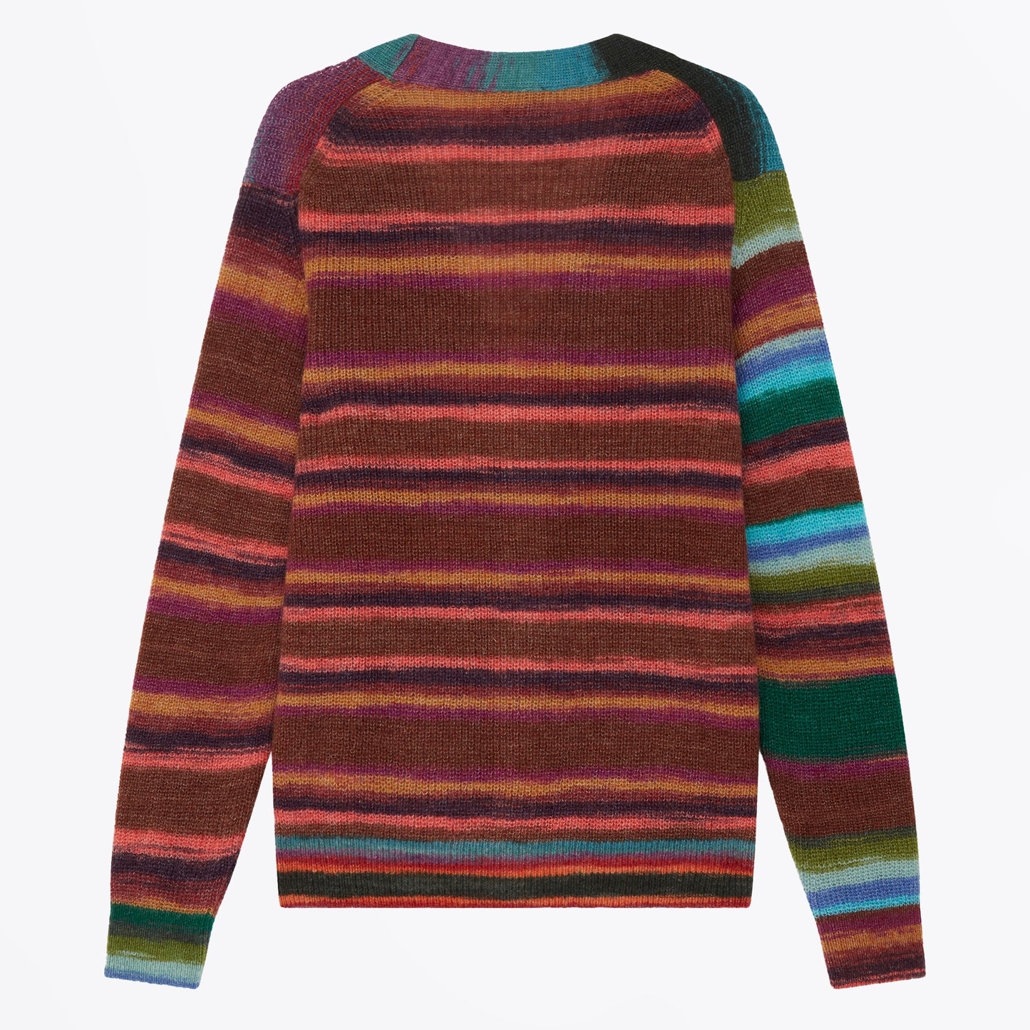 - Space-Dye Mohair-Blend Cardigan - Multi