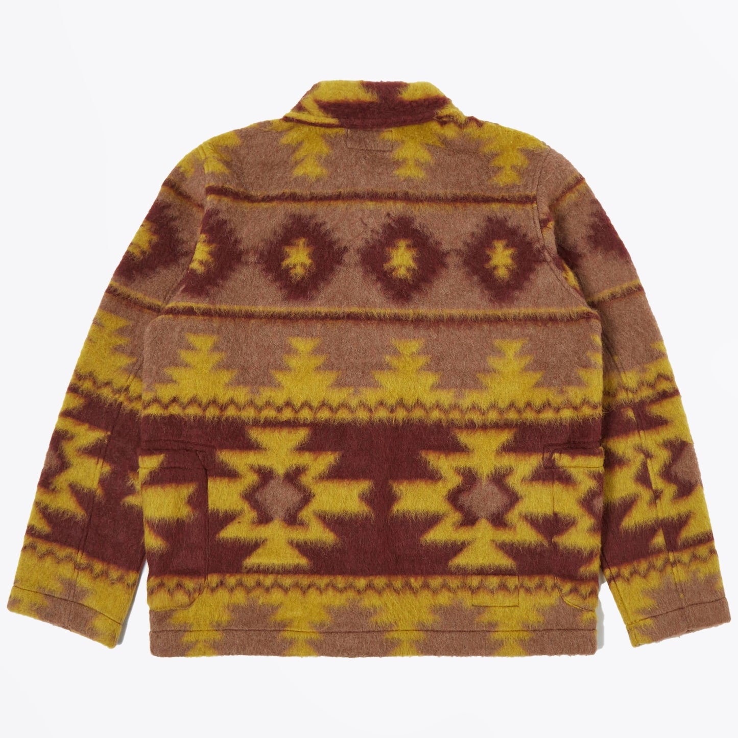 - Santa Fe Lumber Jacket - Burgundy/Mustard